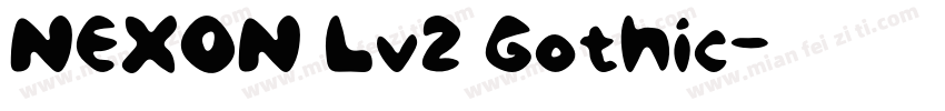 NEXON Lv2 Gothic字体转换